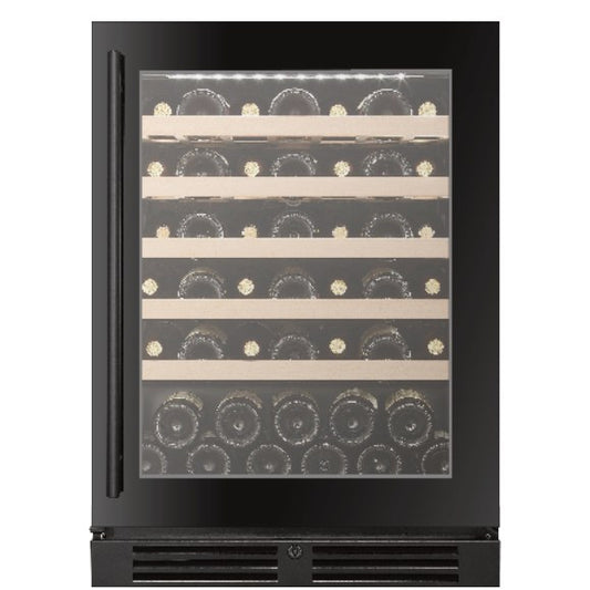 Compact 23-Inch 46-Bottle Single-Zone Built-In Wine Cooler