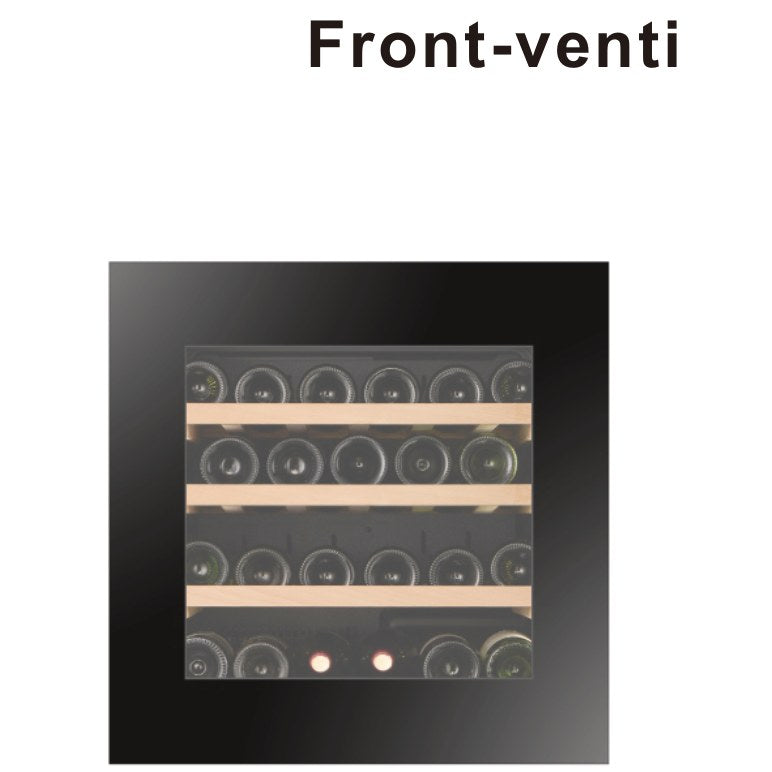 Compact 23-Inch 29-Bottle Single-Zone Built-In Wine Cooler