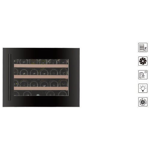 Compact 23-Inch 24-Bottle Single-Zone Built-In Wine Cooler