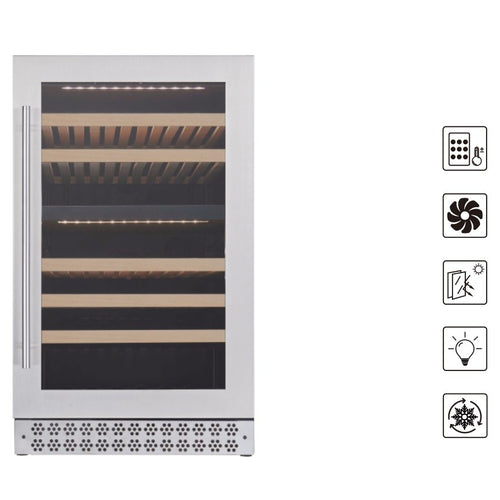 Connoisseur 23-Inch 78-Bottle Dual-Zone Built-In Wine Cooler