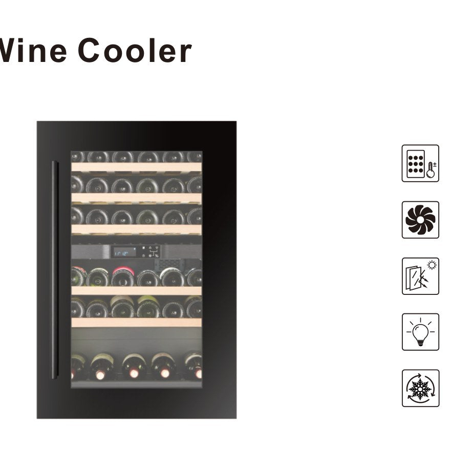 Connoisseur 23-Inch 42-Bottle Dual-Zone Built-In Wine Cooler