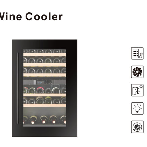 Connoisseur 23-Inch 42-Bottle Dual-Zone Built-In Wine Cooler