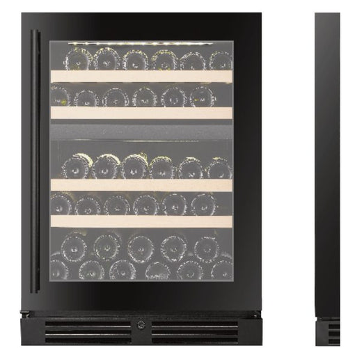 Compact 23-Inch 39-Bottle Dual-Zone Built-In Wine Cooler