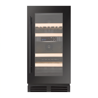 Compact 24 Dual wine cellar — 24 bottles, dual zone, built-in — front view with the door closed