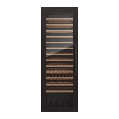 Connoisseur 118 wine cellar — 118 bottles, single zone, freestanding — front view with the door closed