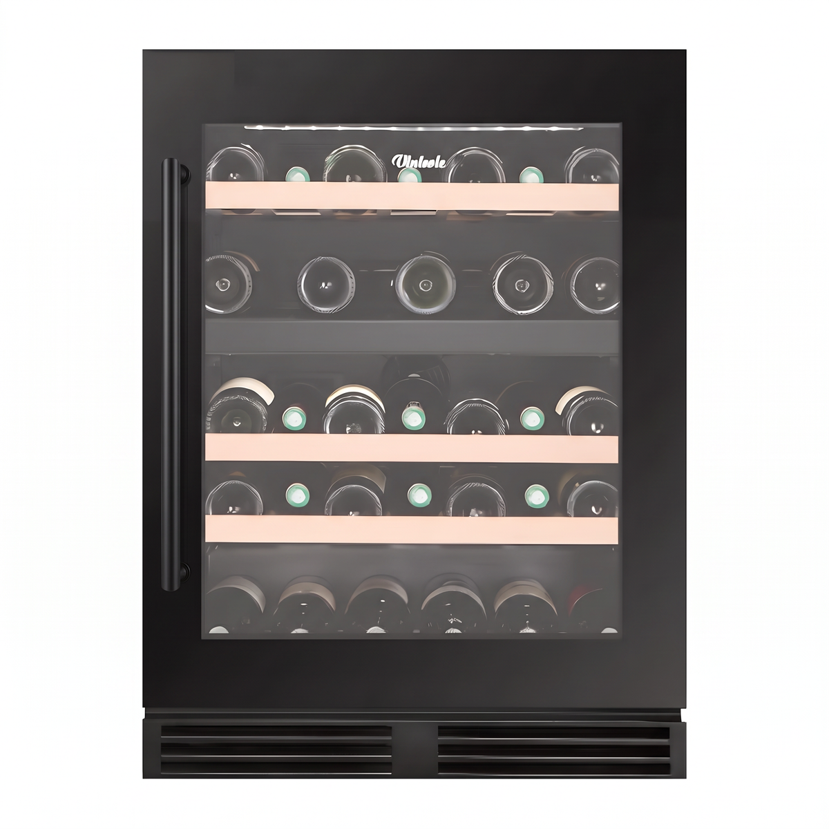 Connoisseur 39 wine cellar — 39 bottles, dual zone, under-counter or freestanding — front view with the door closed