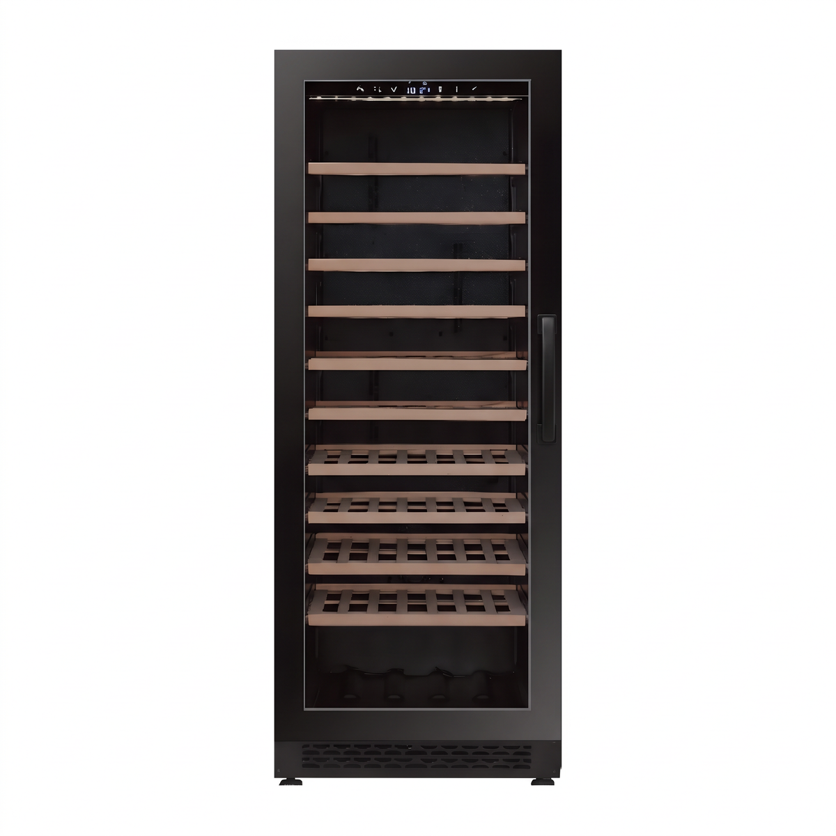 Connoisseur 78 Single wine cellar — 78 bottles, single zone, built-in or freestanding — front view with the door closed