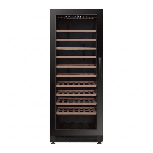 Connoisseur 78 Single wine cellar — 78 bottles, single zone, built-in or freestanding — front view with the door closed