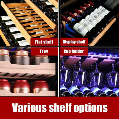 Prestige 143-Bottle Dual-Zone Built-In Wine Cooler