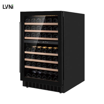 Prestige 165-Bottle Dual-Zone Built-In Wine Cooler