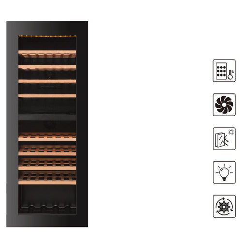 Connoisseur 20-Inch 77-Bottle Dual-Zone Built-In Wine Cooler