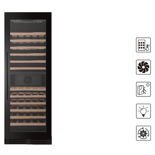 Prestige 23-Inch 109-Bottle Dual-Zone Built-In Wine Cooler