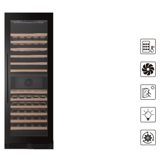 Prestige 23-Inch 109-Bottle Dual-Zone Built-In Wine Cooler