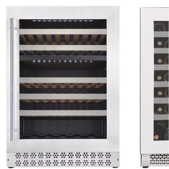 Connoisseur 24-Inch 51-Bottle Dual-Zone Built-In Wine Cooler