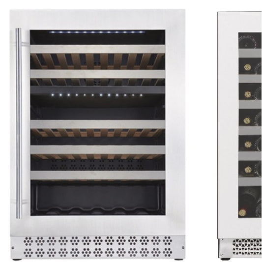 Connoisseur 24-Inch 51-Bottle Dual-Zone Built-In Wine Cooler