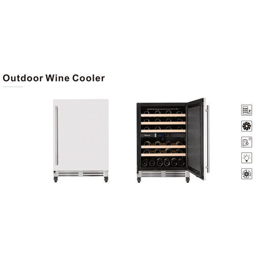 Connoisseur 46-Bottle Dual-Zone Outdoor Wine Cooler