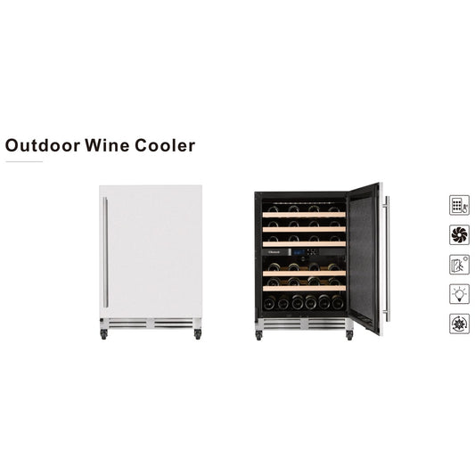 Connoisseur 46-Bottle Dual-Zone Outdoor Wine Cooler
