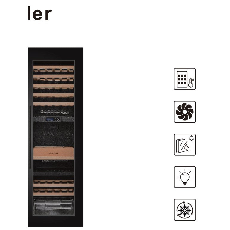 Connoisseur 23-Inch 95-Bottle Triple-Zone Built-In Wine Cooler