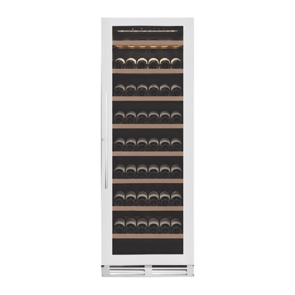 Prestige 177 wine cellar — 177 bottles, single zone, built-in or freestanding — front view with the door closed