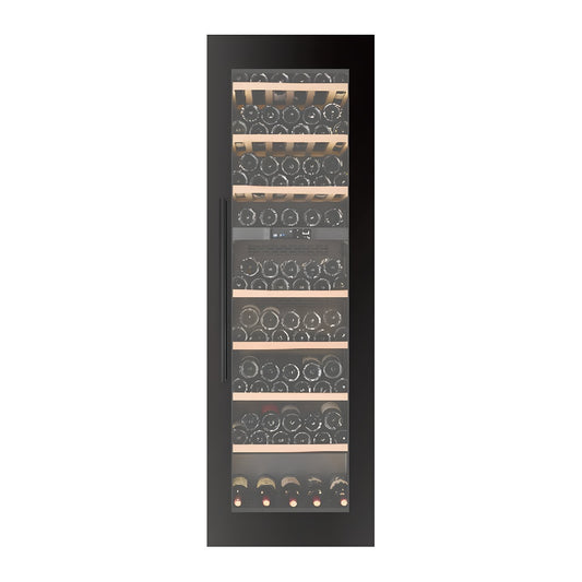 Connoisseur 101 wine cellar — 101 bottles, dual zone, built-in — front view with the door closed
