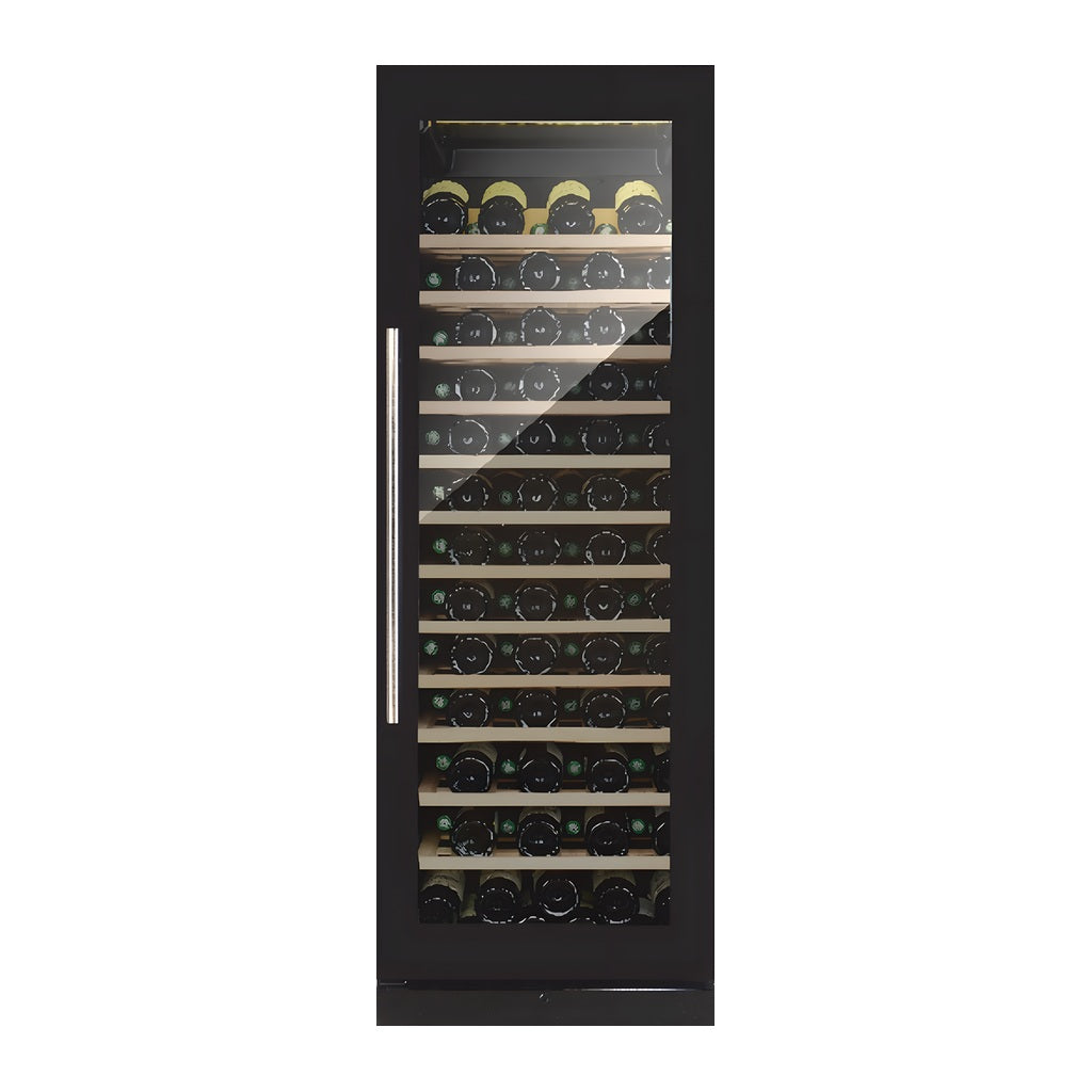 Connoisseur 113 wine cellar — 113 bottles, single zone, built-in or freestanding — front view with the door closed