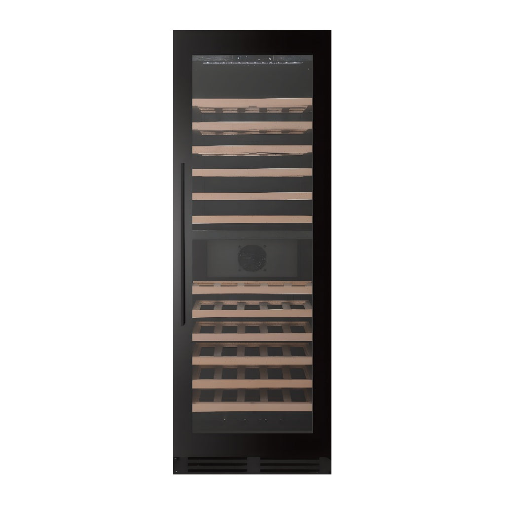 Prestige 109 wine cellar — 109 bottles, dual zone, built-in or freestanding — front view with the door closed