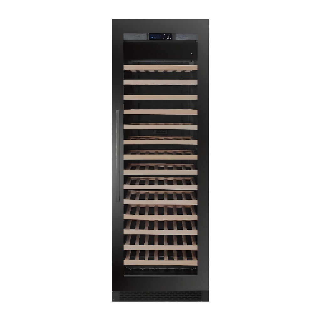 Prestige 122 wine cellar — 122 bottles, single zone, built-in or freestanding — front view with the door closed