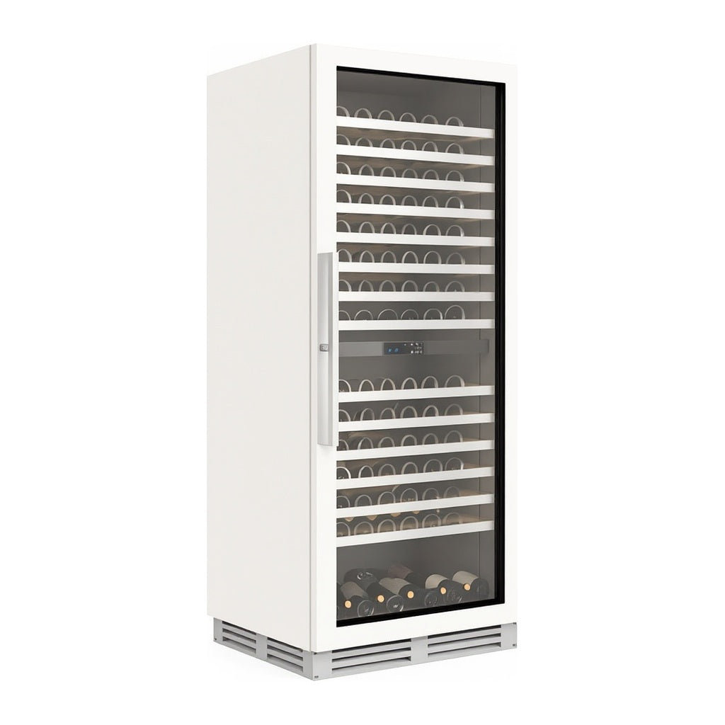 Prestige 288 Built-in wine cellar — 288 bottles — three-quarter view showing the cabinet depth and side panel