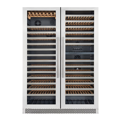 Prestige 343 wine cellar — 343 bottles, triple zone, built-in or freestanding — front view with the door closed