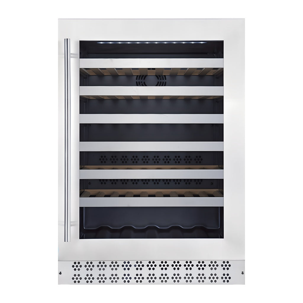 Connoisseur 60 wine cellar — 60 bottles, single zone, under-counter — front view with the door closed