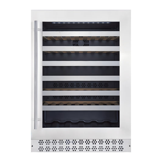 Connoisseur 60 wine cellar — 60 bottles, single zone, under-counter — front view with the door closed