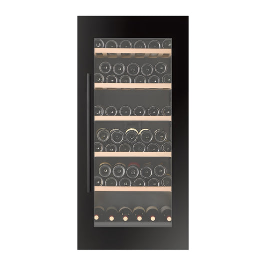Connoisseur 71 wine cellar — 71 bottles, single zone, built-in — front view with the door closed
