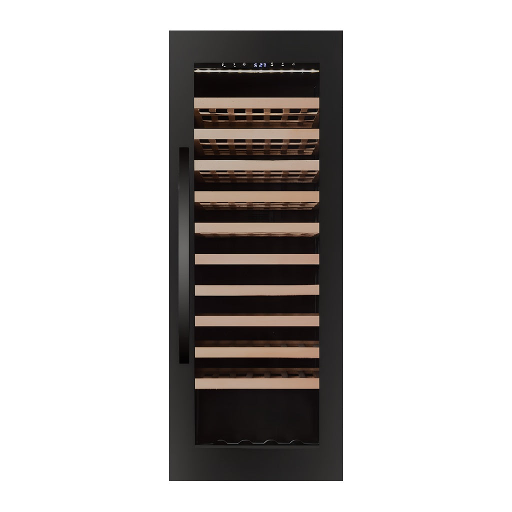 Connoisseur 85 wine cellar — 85 bottles, single zone, freestanding — front view with the door closed