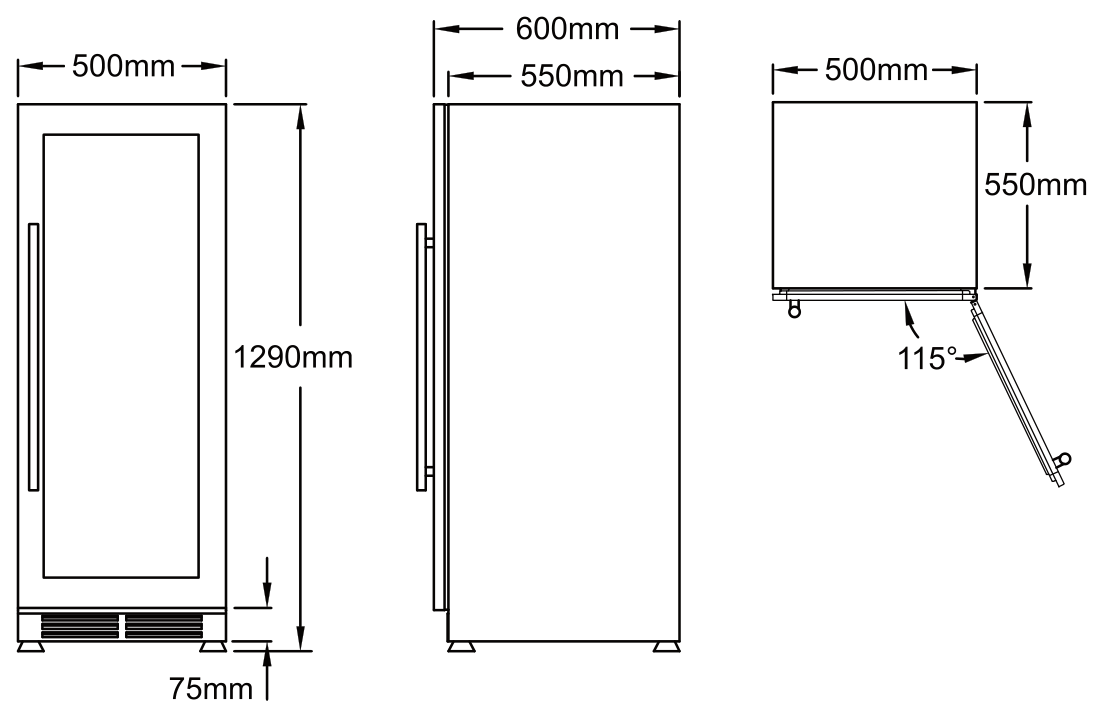 VI80DT dimension drawing