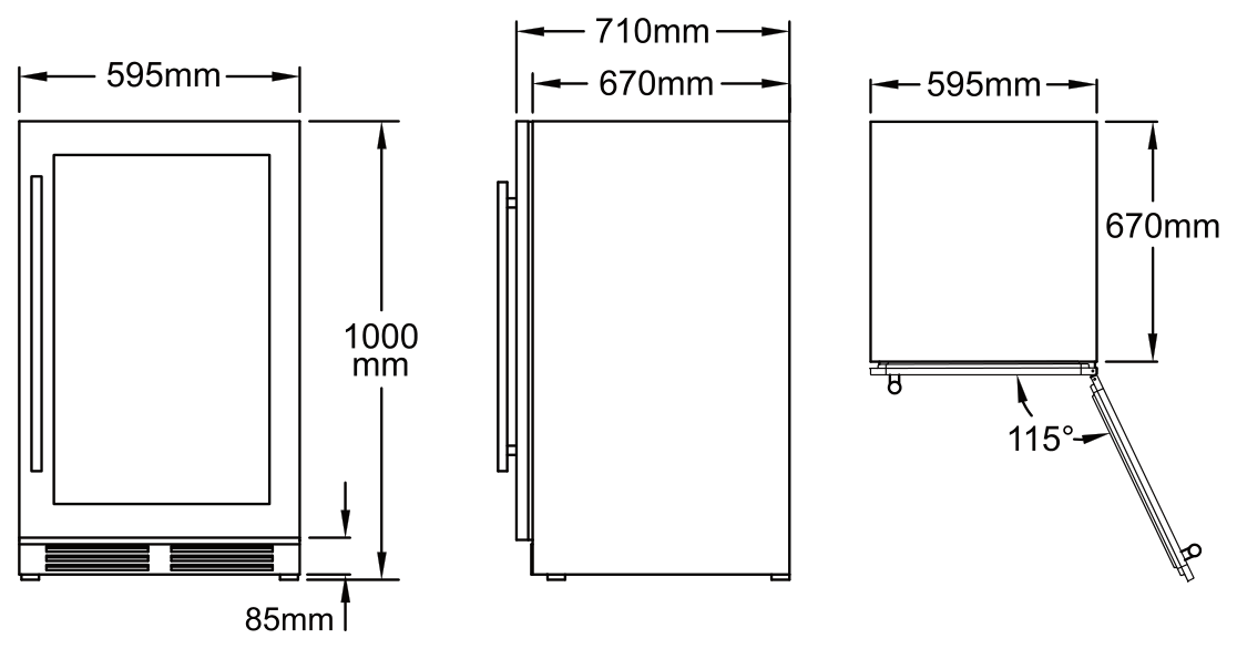 VI88DT dimension drawing