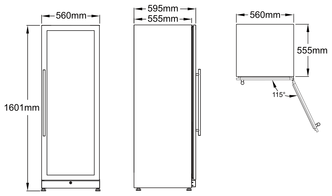 VI110DT dimension drawing
