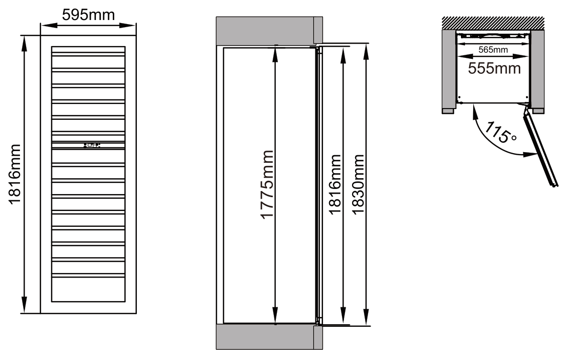 VI106SC-DT dimension drawing