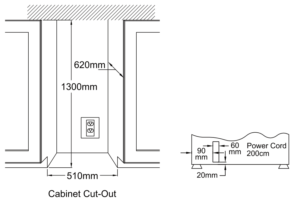 VI80DT installation drawing