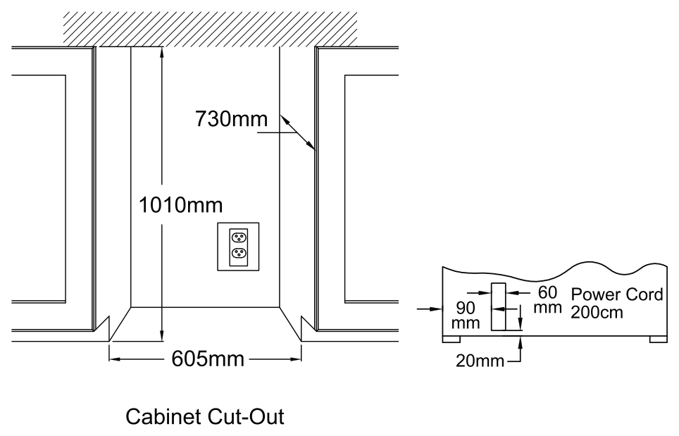 VI88DT installation drawing